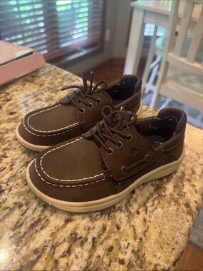 Sperry Brown Boat Shoe Soles with Tan Outsole